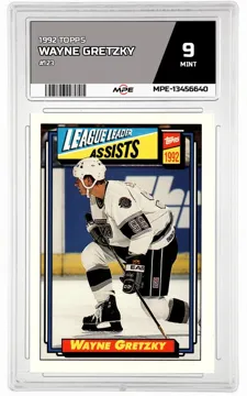 1992 TOPPS #123 WAYNE GRETZKY MPE 9 MINT — graded card up for auction