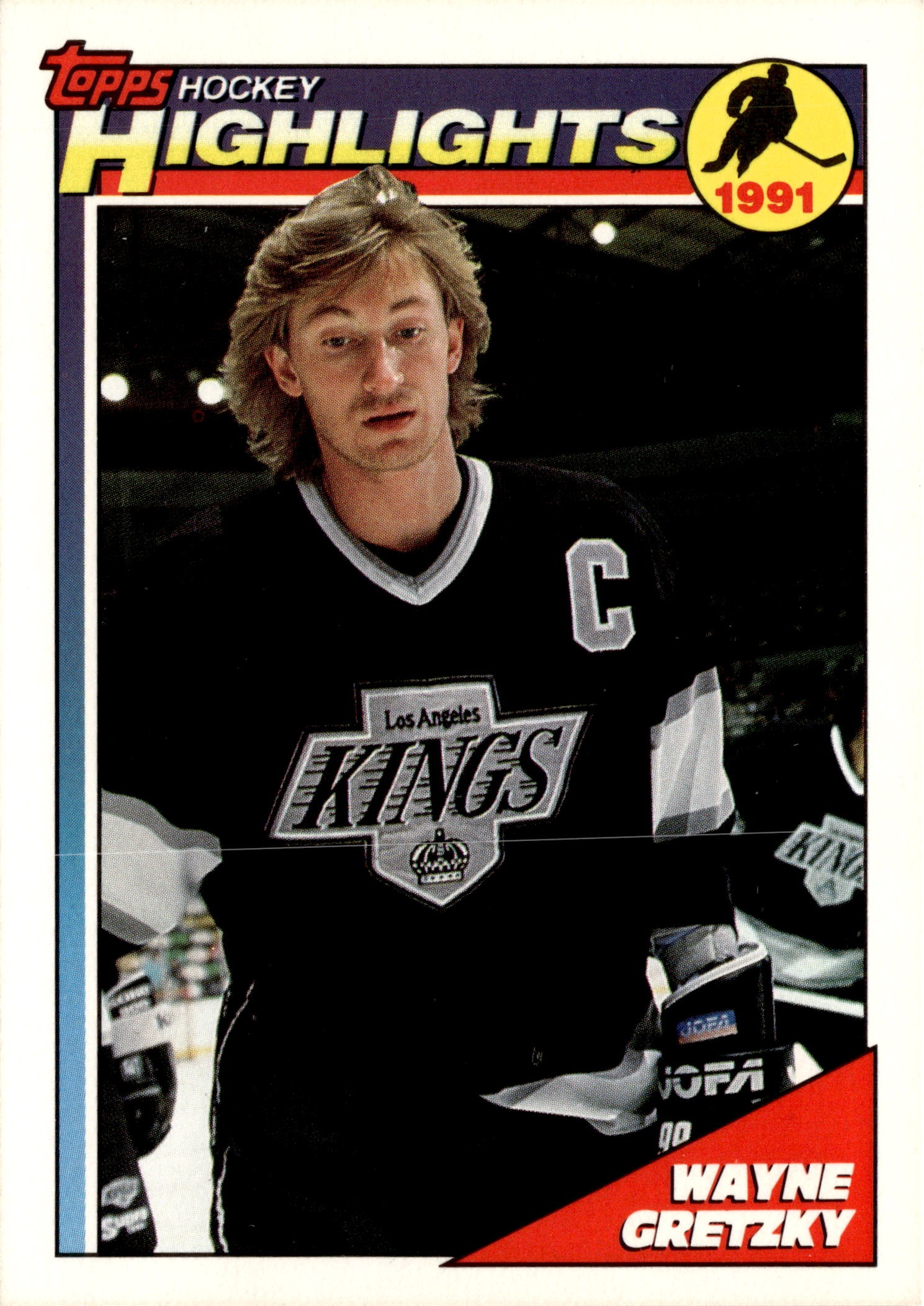 1991 Topps Wayne Gretzky graded slab