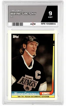 1991 TOPPS #10 WAYNE GRETZKY MPE 9 MINT — graded card up for auction