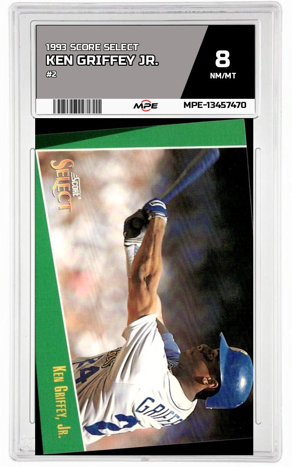 1993 SCORE SELECT #2 KEN GRIFFEY JR. MPE 8 NM/MT — graded card auctioned from the MPE vault