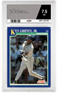 1991 SCORE #2 KEN GRIFFEY JR. MPE 7.5 NM+ — graded card up for auction