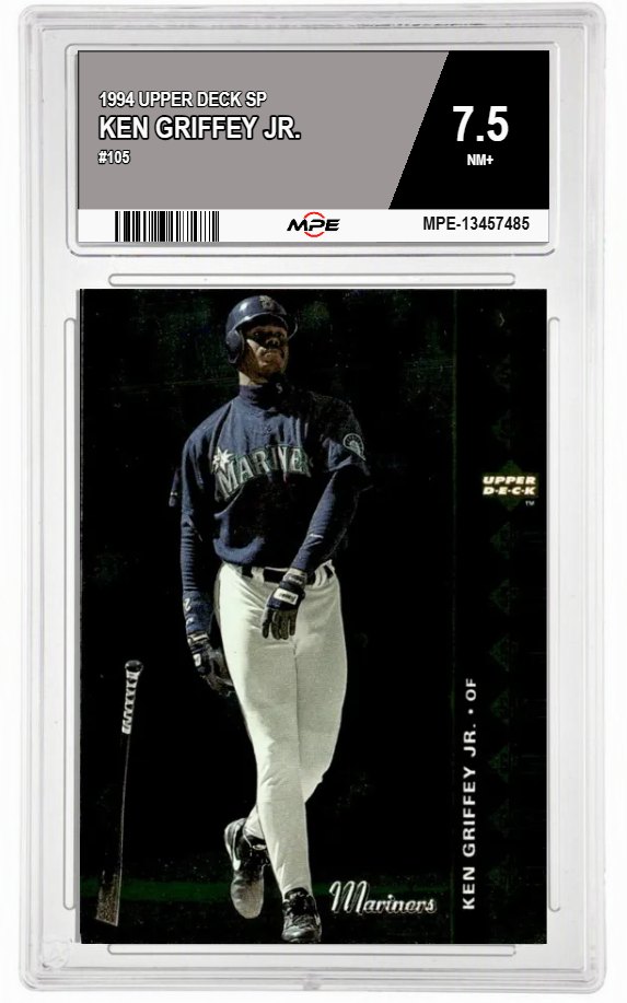 1994 UPPER DECK SP #105 KEN GRIFFEY JR. MPE 7.5 NM+ — graded card auctioned from the MPE vault