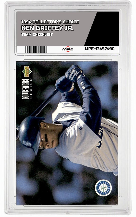 1994 COLLECTOR'S CHOICE TEAM CHECKLIST KEN GRIFFEY JR. — graded card auctioned from the MPE vault