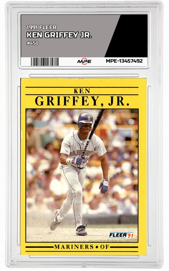 1991 FLEER #450 KEN GRIFFEY JR. — graded card auctioned from the MPE vault
