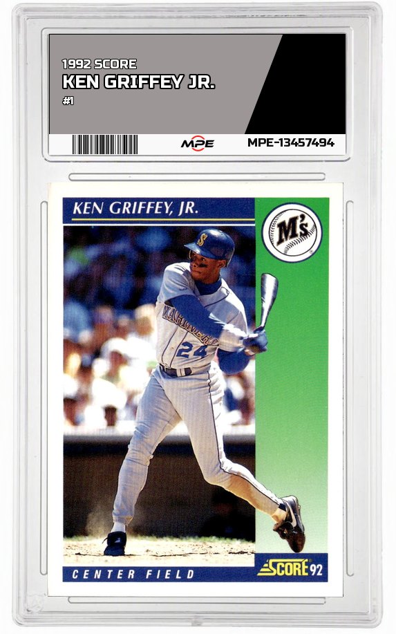 1992 SCORE #1 KEN GRIFFEY JR. — graded card auctioned from the MPE vault