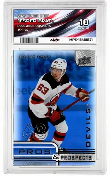 2025 UPPER DECK PROS AND PROSPECTS #PP-24 JESPER BRATT MPE 10 GEM/MT — graded card up for auction