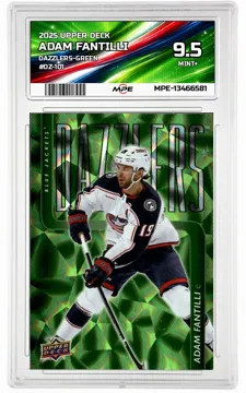 2025 UPPER DECK DAZZLERS-GREEN #DZ-101 ADAM FANTILLI MPE 9.5 MINT+ — graded card up for auction
