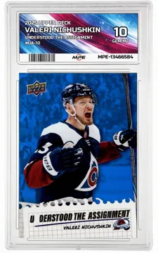 2025 UPPER DECK UNDERSTOOD THE ASSIGNMENT #UA-10 VALERI NICHUSHKIN MPE 10 GEM/MT — graded card up for auction