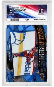 2025 UPPER DECK SIZZLE REEL #SR-79 LANE HUTSON MPE 10 GEM/MT — graded card up for auction