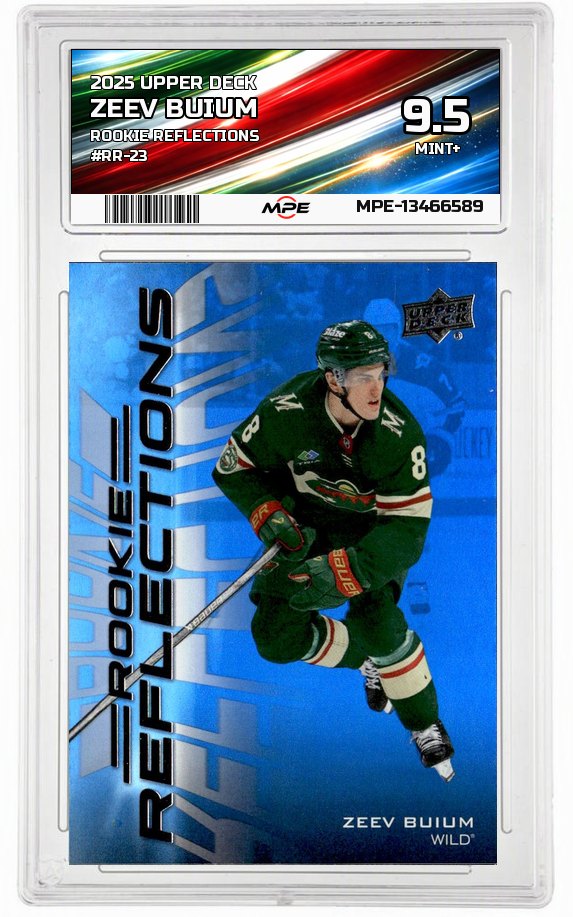 2025 UPPER DECK Rookie Reflections #RR-23 ZEEV BUIUM MPE 9.5 MINT+ — graded card auctioned from the MPE vault