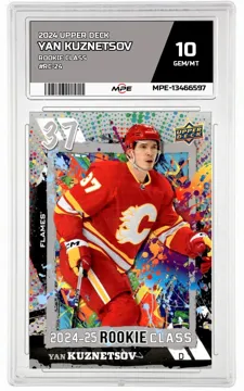 2024 UPPER DECK ROOKIE CLASS #RC-24 YAN KUZNETSOV MPE 10 GEM/MT — graded card up for auction