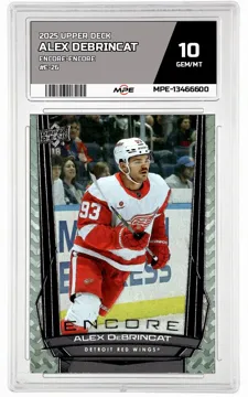 2025 UPPER DECK ENCORE-Encore #E-26 ALEX DEBRINCAT MPE 10 GEM/MT — graded card up for auction