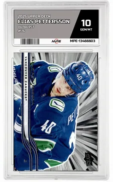 2025 UPPER DECK OUTBURST #176 ELIAS PETTERSSON MPE 10 GEM/MT — graded card up for auction
