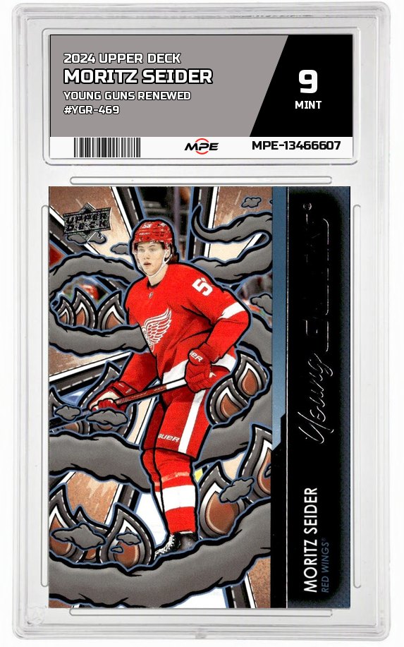 2024 UPPER DECK YOUNG GUNS RENEWED #YGR-469 MORITZ SEIDER MPE 9 MINT — graded card auctioned from the MPE vault