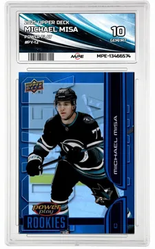 2025 UPPER DECK Power Play #PY-12 MICHAEL MISA MPE 10 GEM/MT — graded card up for auction