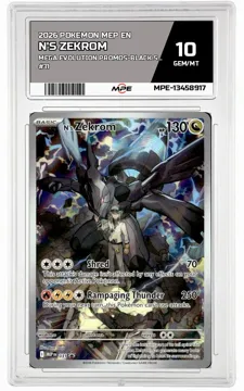 2026 POKEMON MEP EN MEGA EVOLUTION PROMOS-Black Star Promo #31 N'S ZEKROM MPE 10 GEM/MT — graded card up for auction