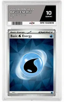 2024 POKEMON SVE EN SCARLET & VIOLET #011 BASIC ENERGY MPE 10 GEM/MT — graded card up for auction