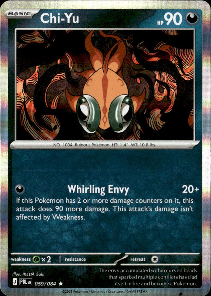 2026 Pokemon Pbl En Chi-Yu graded slab