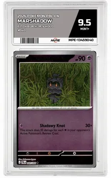 2026 POKEMON PBL EN PITCH BLACK-REV HOLO #040 MARSHADOW MPE 9.5 MINT+ — graded card up for auction