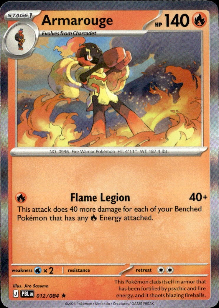 2026 Pokemon Pbl En Armarouge graded slab