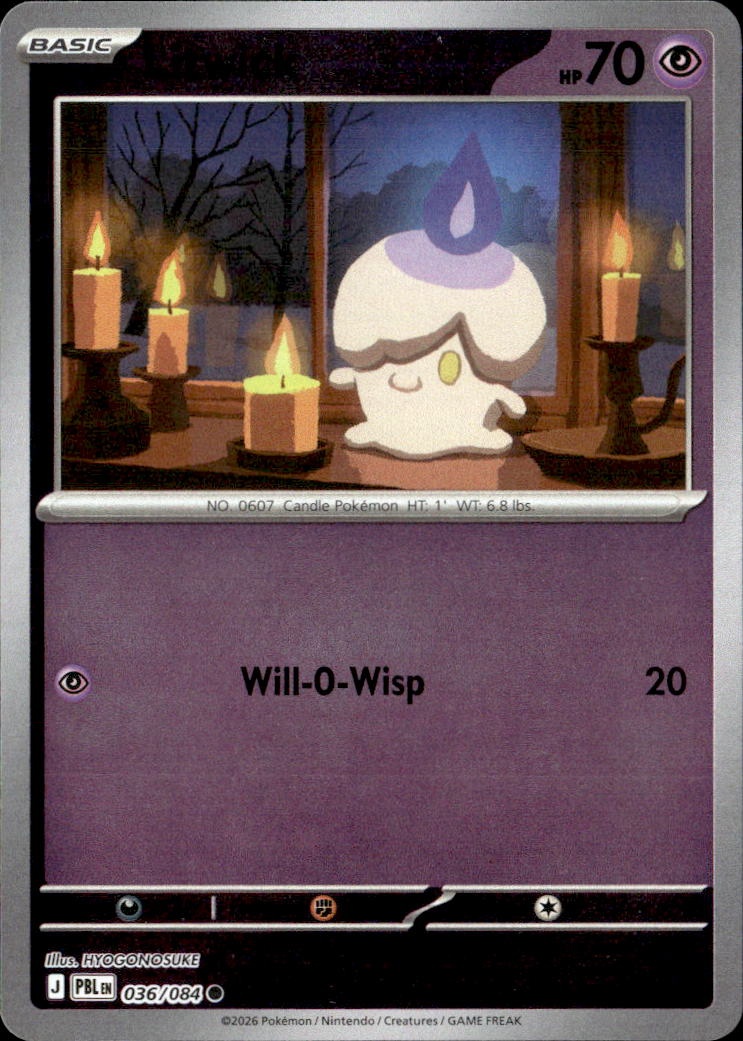 2026 Pokemon Pbl En Litwick graded slab