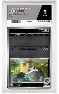 2026 POKEMON PBL EN PITCH BLACK-REV HOLO #061 SHIELDON MPE 9 MINT — graded card up for auction