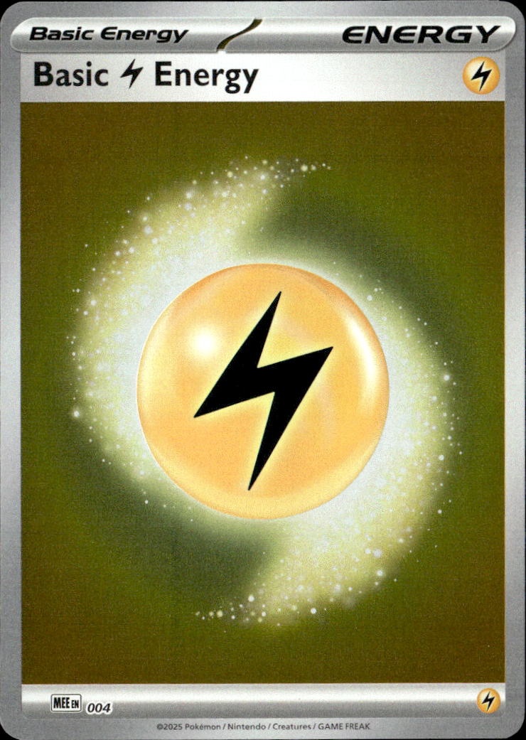 2025 Pokemon Mee En Basic Lightning Energy graded slab
