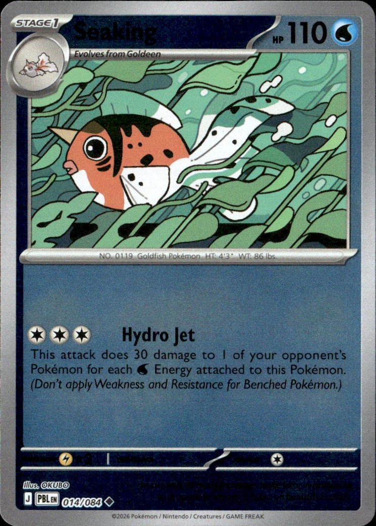 2026 Pokemon Pbl En Seaking graded slab