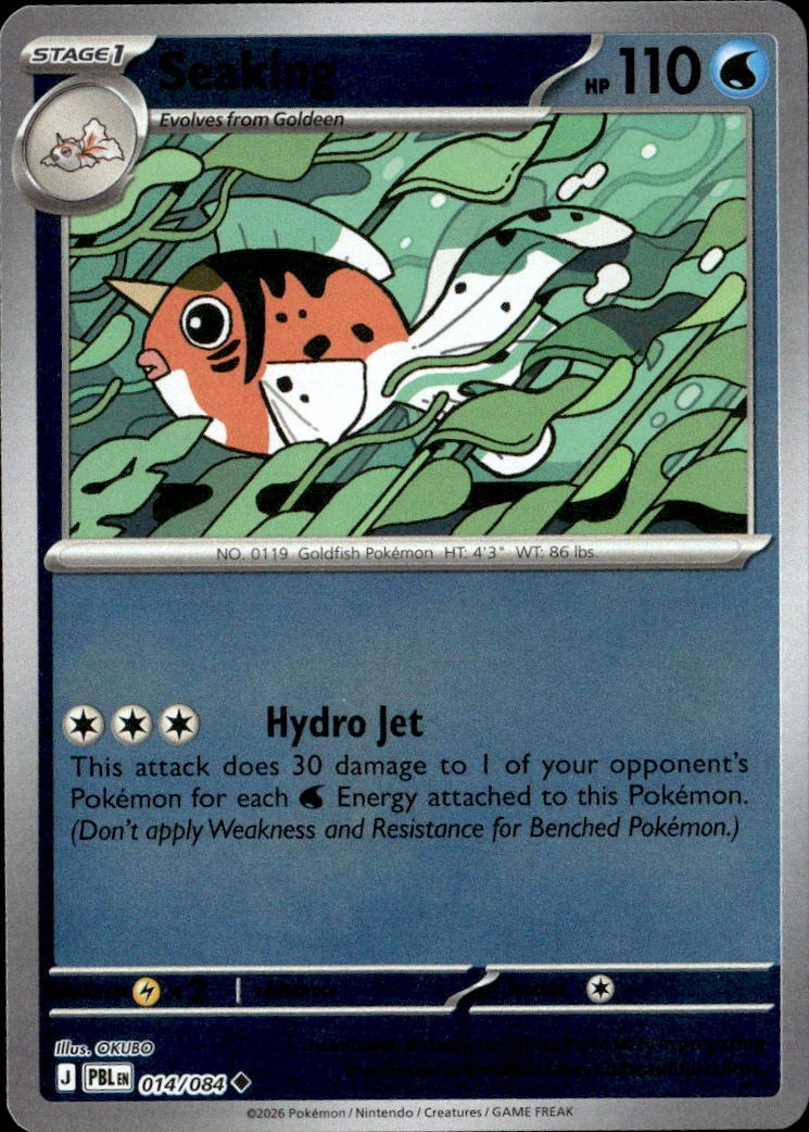 2026 Pokemon Pbl En Seaking graded slab