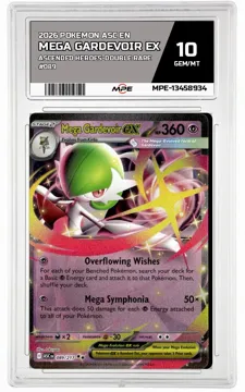 2026 POKEMON ASC EN ASCENDED HEROES-Double Rare #089 MEGA GARDEVOIR EX MPE 10 GEM/MT — graded card up for auction