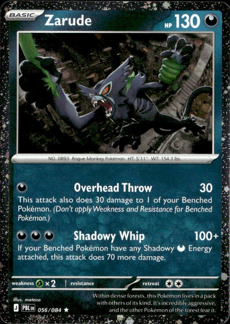 2026 Pokemon Pbl En Zarude graded slab