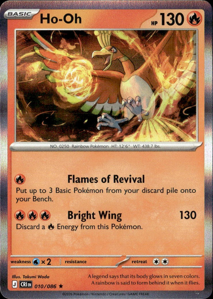 2026 Pokemon Cri En Ho-Oh graded slab
