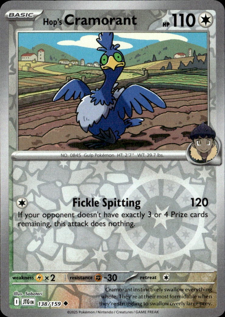 2025 Pokemon Jtg En Hop'S Cramorant graded slab