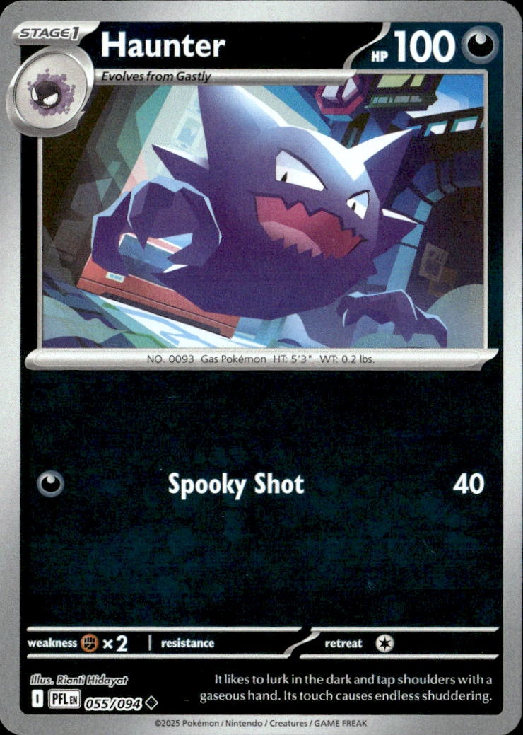 2025 Pokemon Pfl En Haunter graded slab