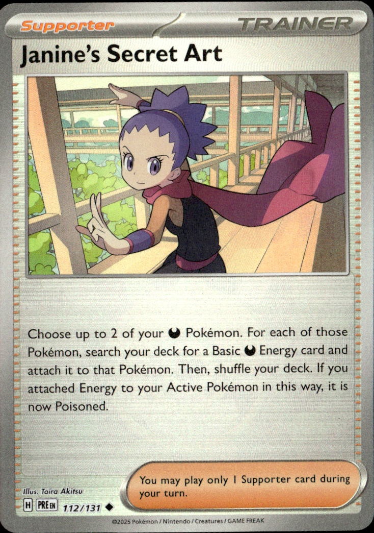 2025 Pokemon Pre En Janine'S Secret Art graded slab