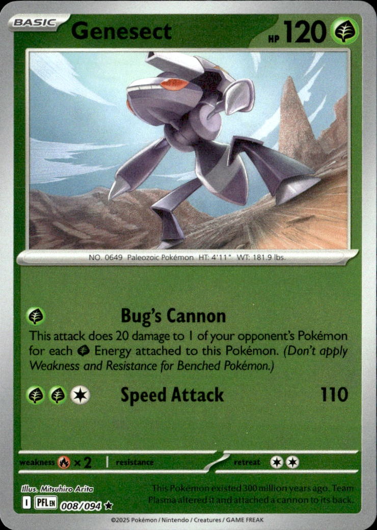 2025 Pokemon Pfl En Genesect graded slab