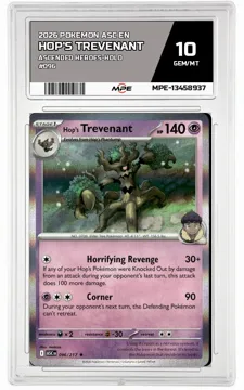 2026 POKEMON ASC EN ASCENDED HEROES-HOLO #096 HOP'S TREVENANT MPE 10 GEM/MT — graded card up for auction
