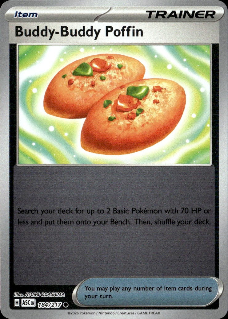 2026 Pokemon Asc En Buddy-Buddy Poffin graded slab