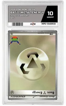 2026 POKEMON 30C EN 30TH CELEBRATIONS #016 BASIC METAL ENERGY MPE 10 GEM/MT — graded card up for auction
