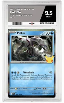 2026 POKEMON 30C EN 30TH CELEBRATION-HOLO #020 PALKIA MPE 9.5 MINT+ — graded card up for auction