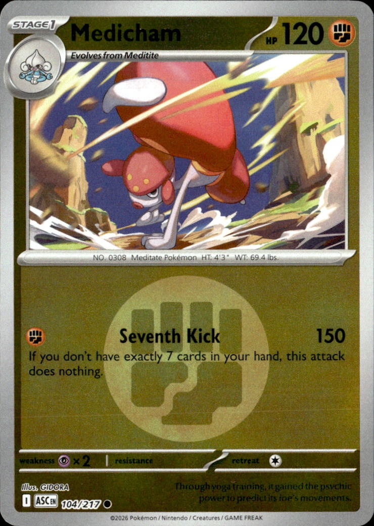 2026 Pokemon Asc En Medicham graded slab