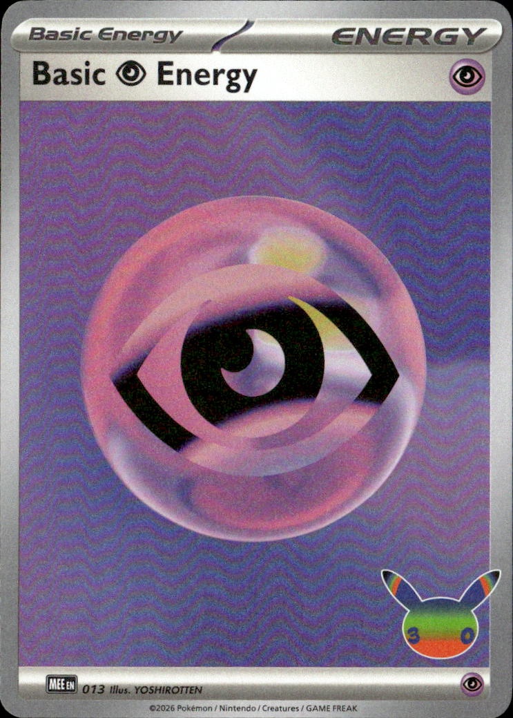 2026 Pokemon Mee En Basic Psychic Energy graded slab