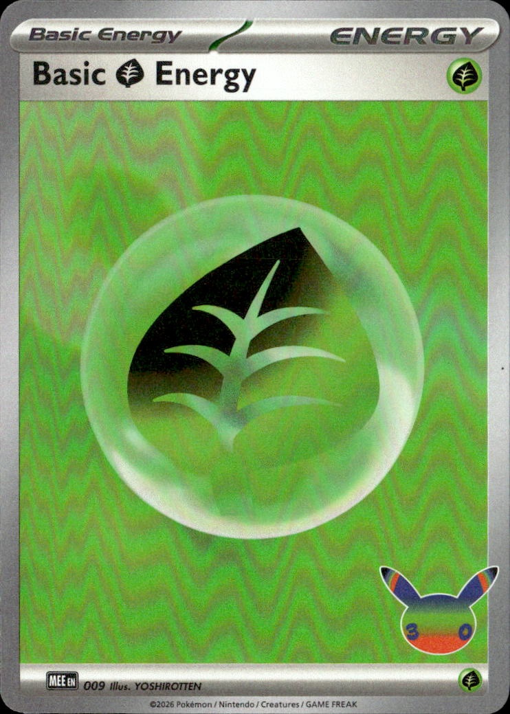 2026 Pokemon Mee En Basic Grass Energy graded slab