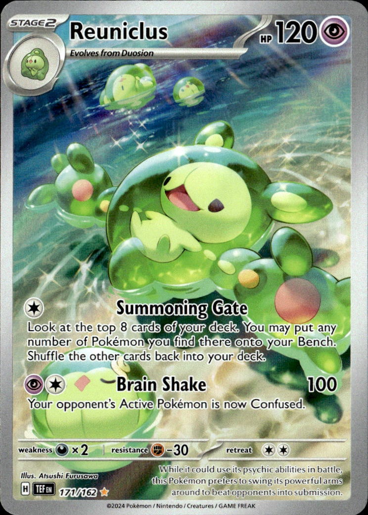 2024 Pokemon Tef En Reuniclus graded slab