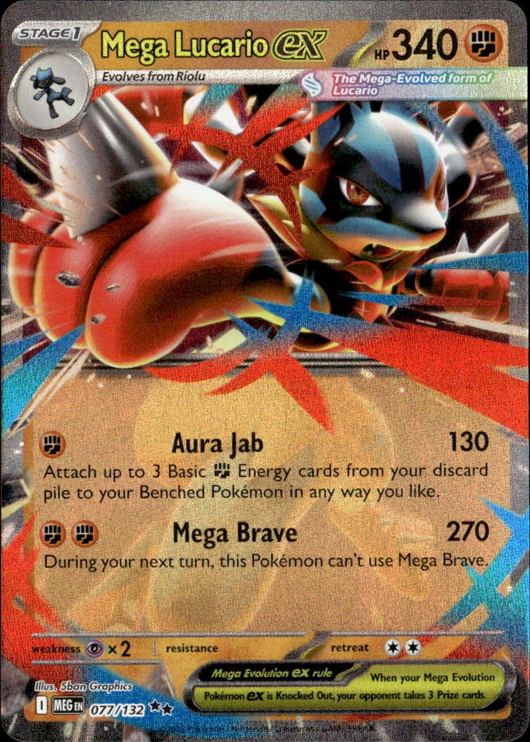 Mega Lucario Ex graded slab