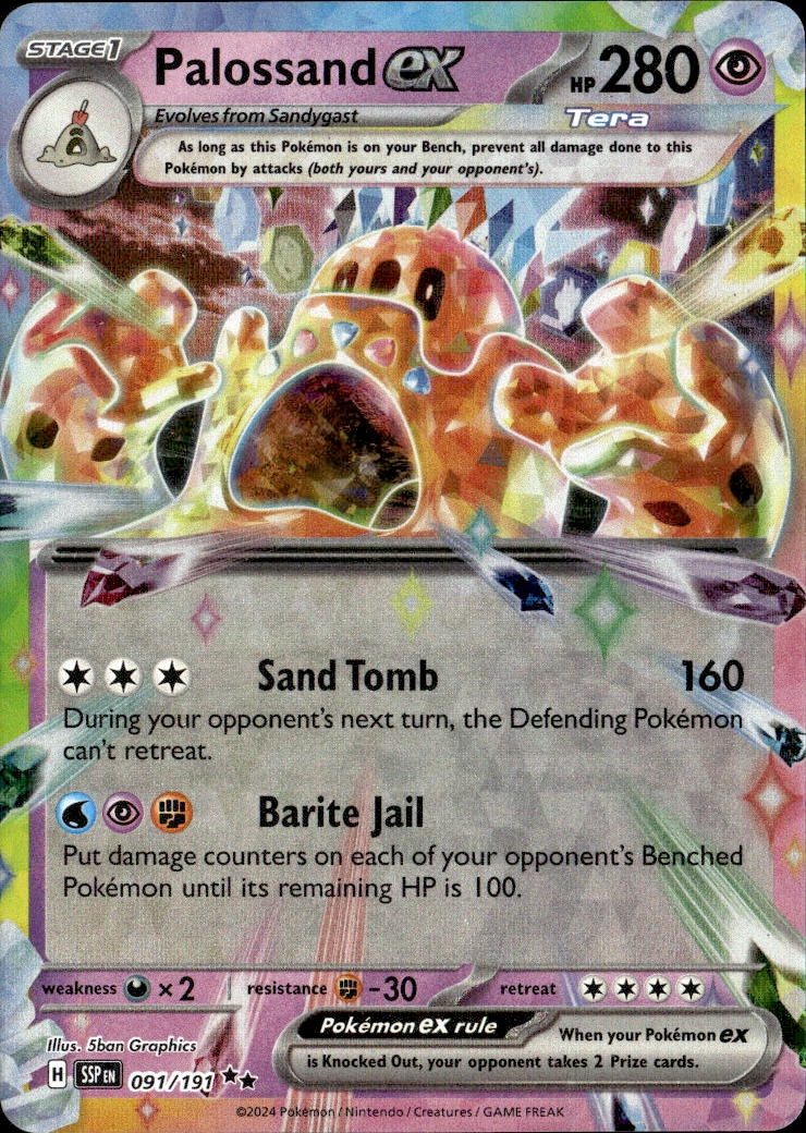 2024 Pokemon SSP En Palossand Ex graded slab