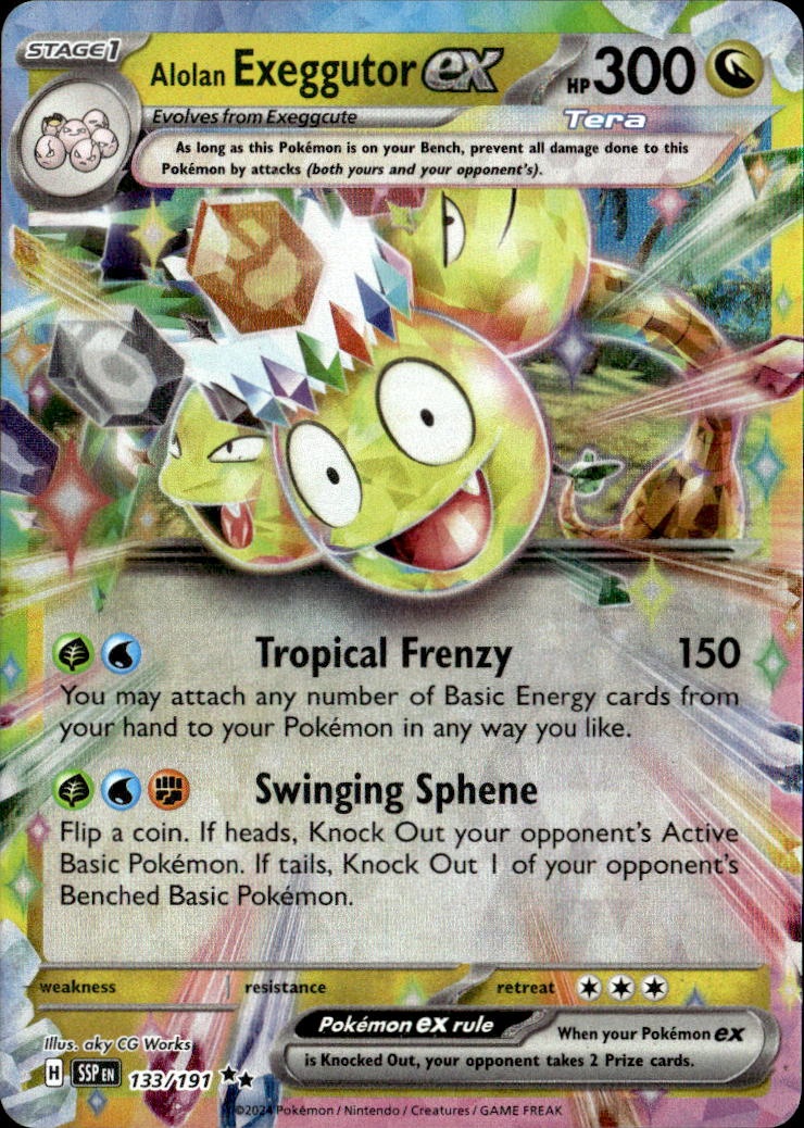 Alolan Exeggutor Ex graded slab