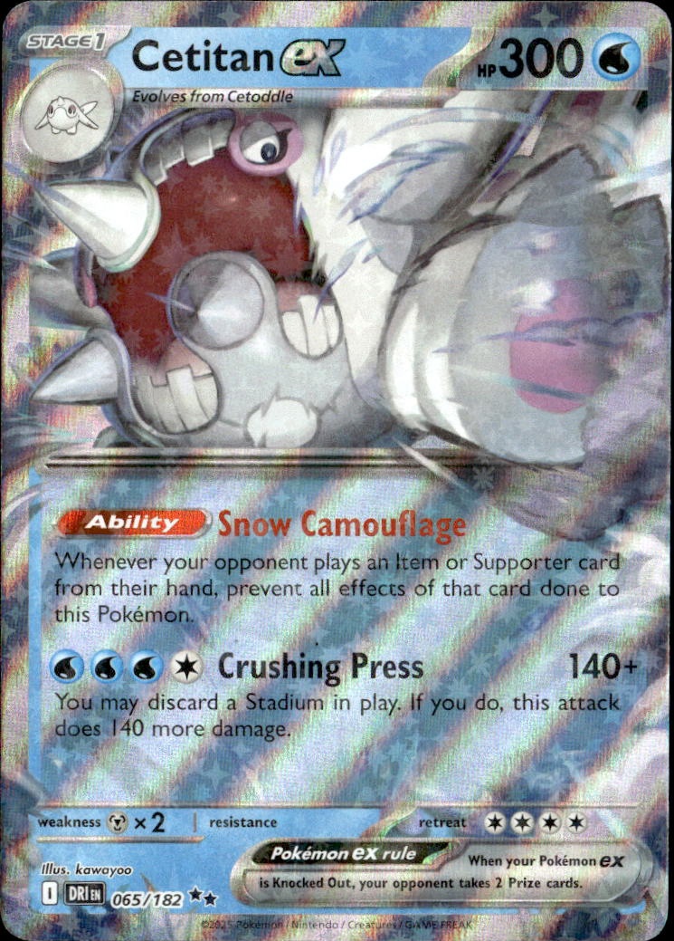 2025 Pokemon Dri En Cetitan Ex graded slab