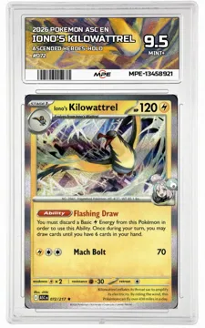 2026 POKEMON ASC EN ASCENDED HEROES-HOLO #072 IONO'S KILOWATTREL MPE 9.5 MINT+ — graded card up for auction