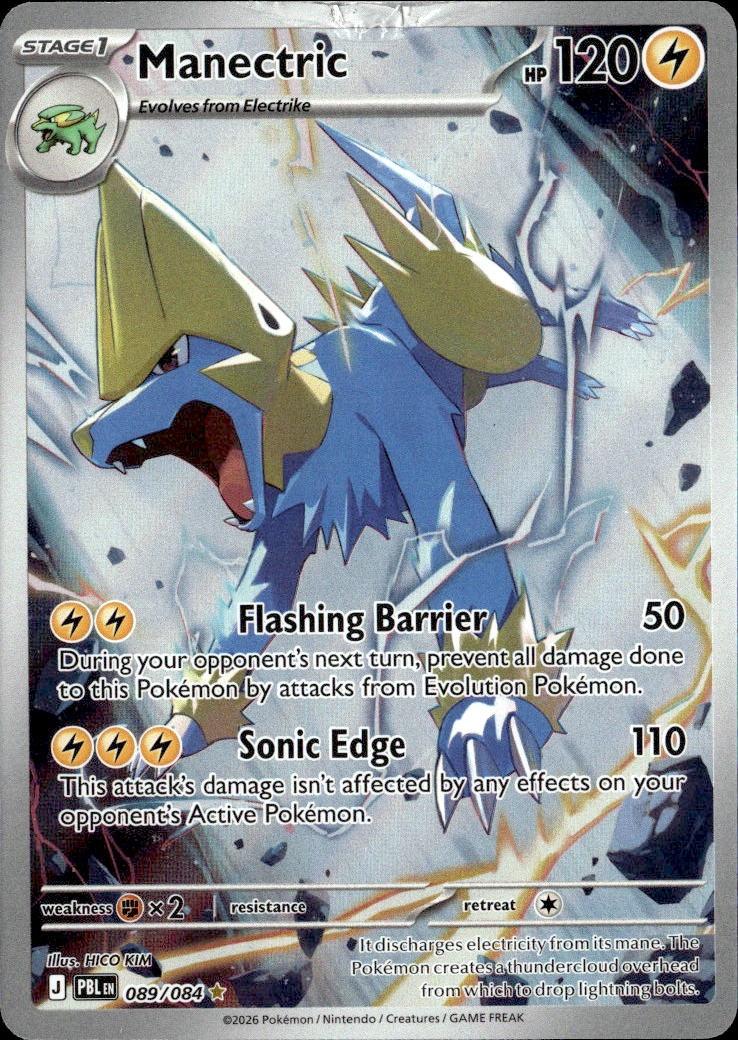 2026 Pokemon Pbl En Manectric graded slab